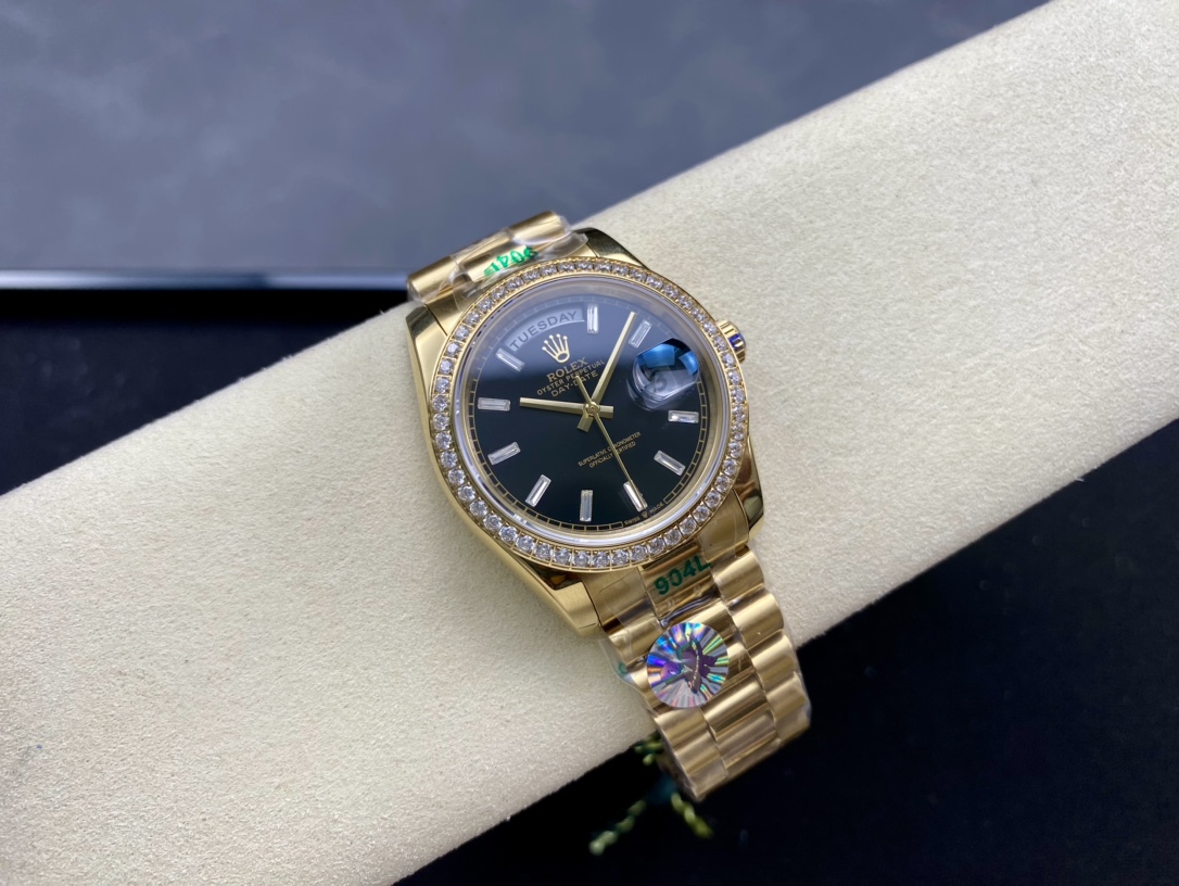 ロレックス ブラックアイス36mm 自動巻き機械式腕時計