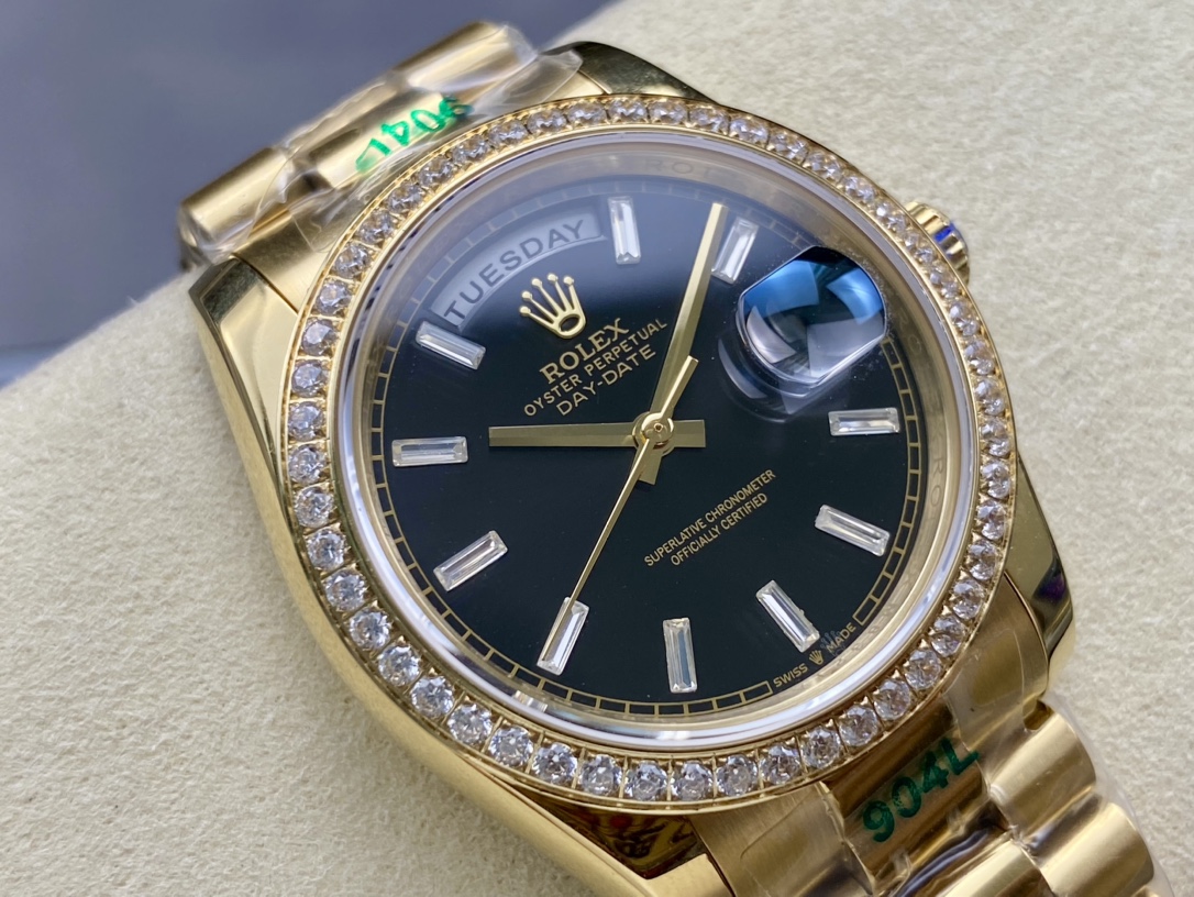 ロレックス ブラックアイス36mm 自動巻き機械式腕時計