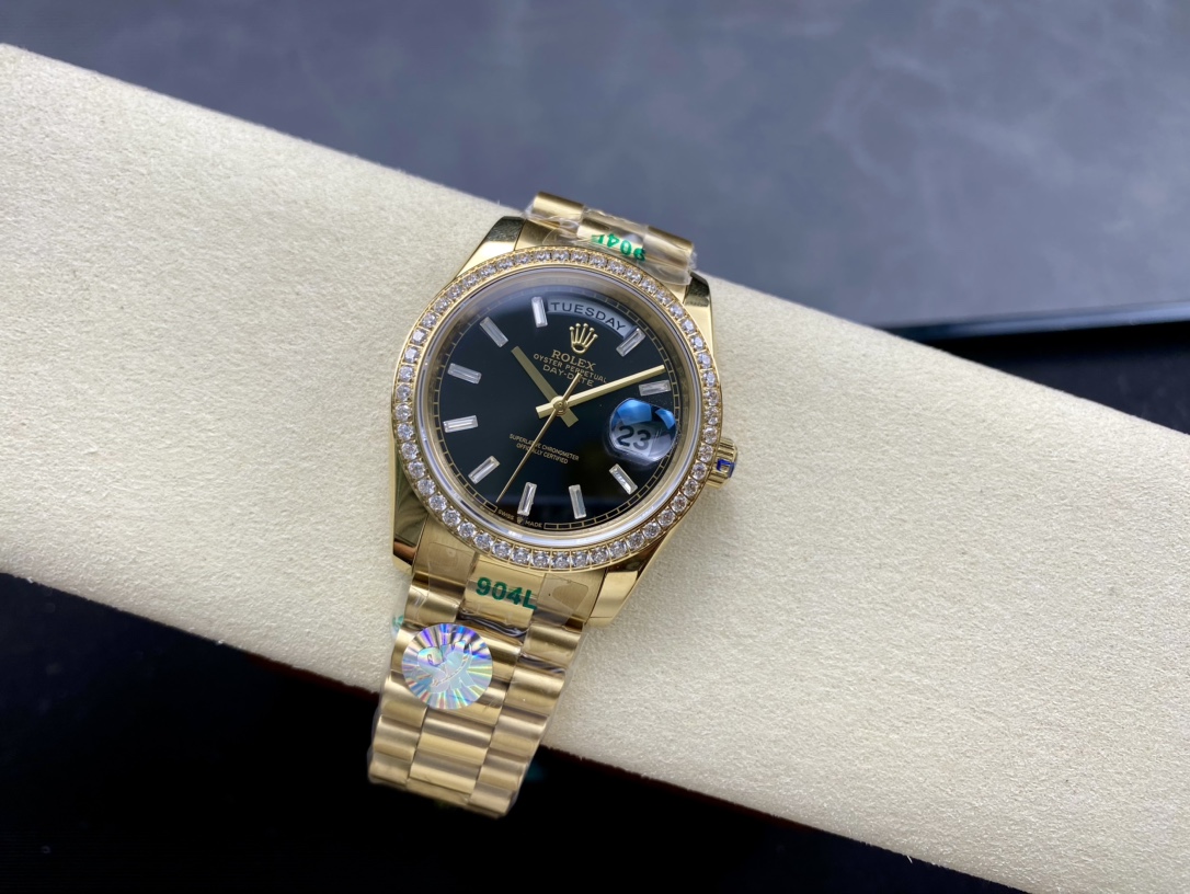 ロレックス ブラックアイス36mm 自動巻き機械式腕時計