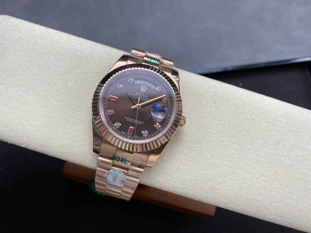 SK厂 劳力士Rolex 双历 星期日志型 40mm 自動巻き腕時計
