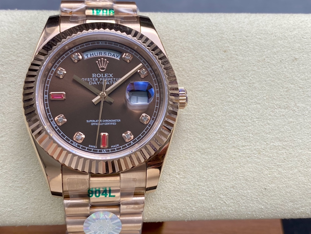 SK厂 劳力士Rolex 双历 星期日志型 40mm 自動巻き腕時計