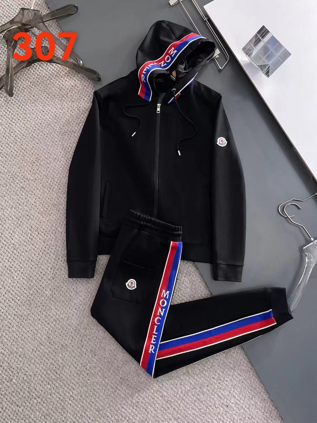 Moncler Tallas: M-XXXL. Conjunto romano nuevo de primavera/otoño, selección de tejido de algodón puro con felpa, con fo…