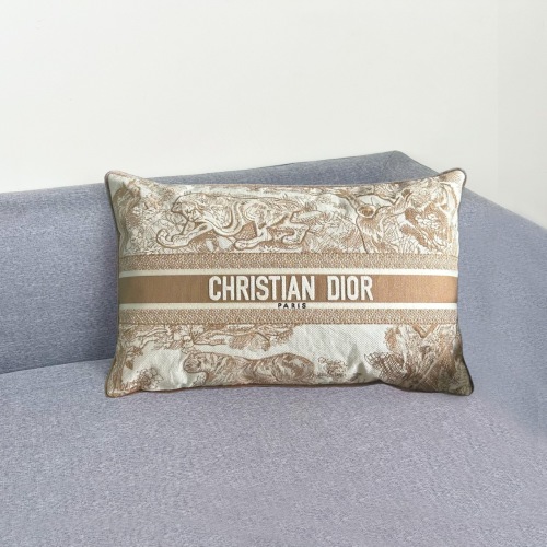Dior Maison Jungle Tiger Embroidered Lumbar Pillow, Designer Home Decor 1 Dior Maison Jungle Tiger Embroidered Lumbar Pillow, Designer Home Decor
