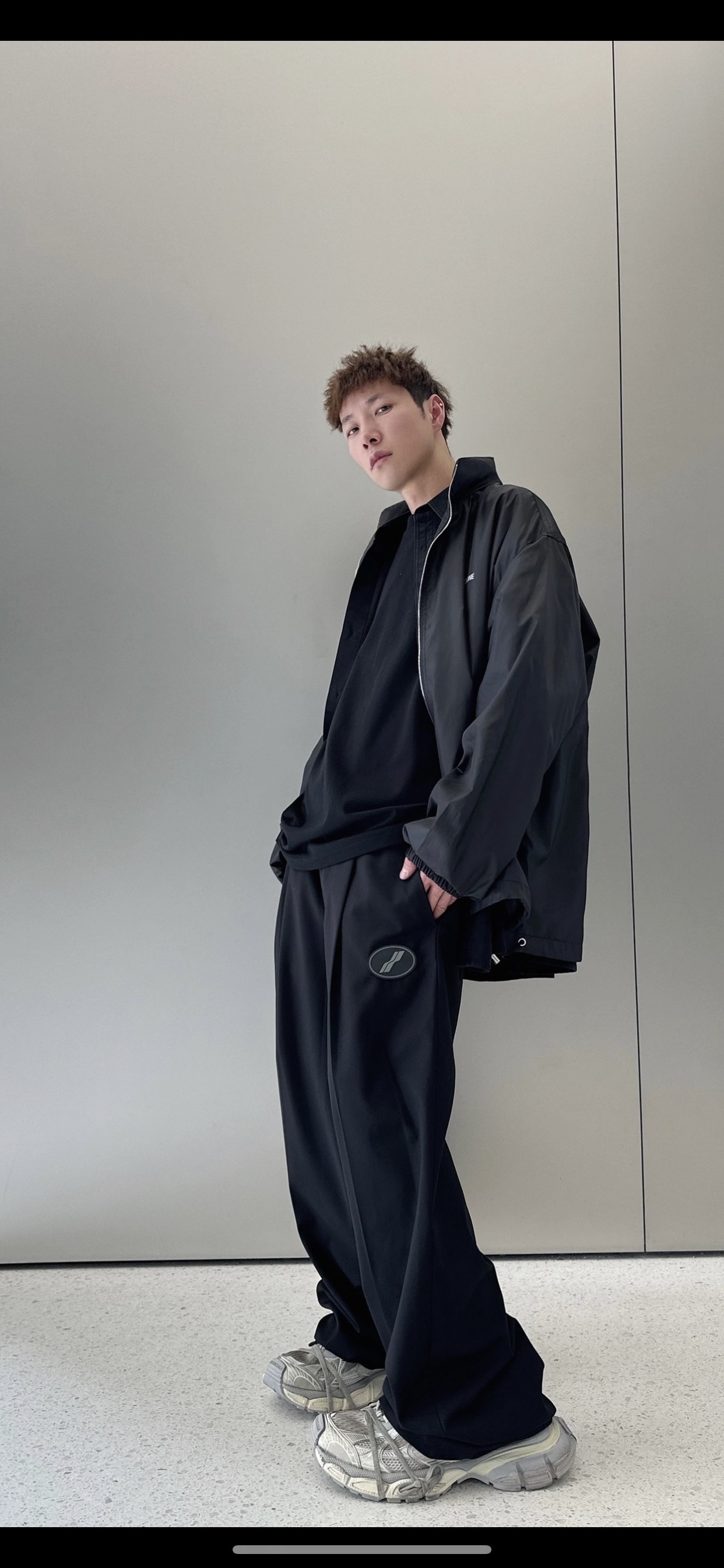 K01# WE11DONE Xiao Zhan Zhang Tianai Mismo Modelo de Celebridad Pantalones de Vestir Sincronizado con la tienda oficial…