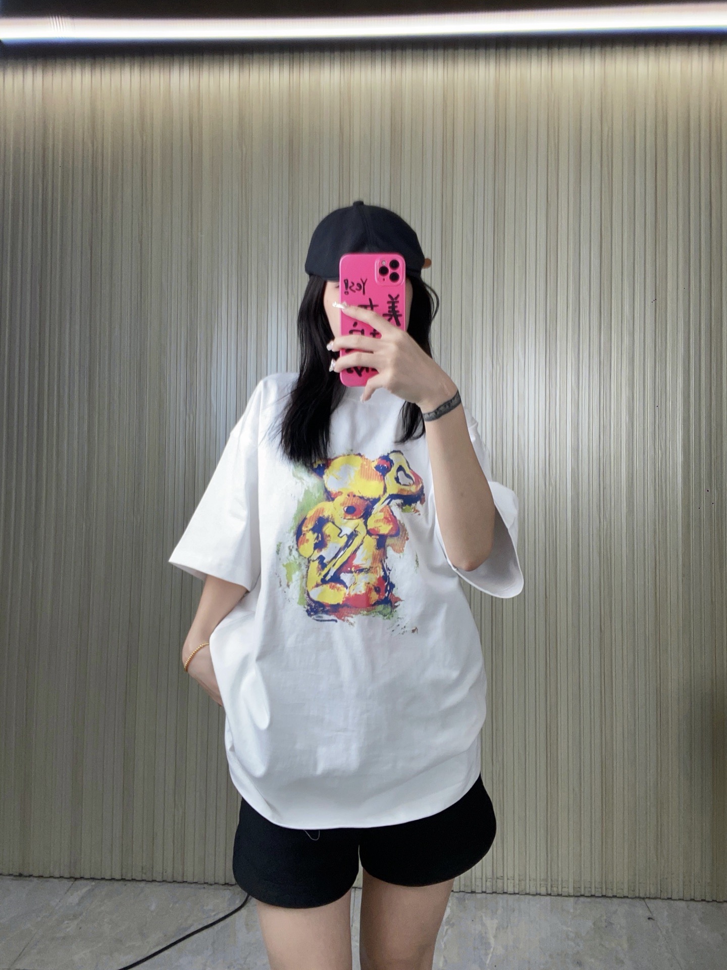 W146# Sincronizado con la web oficial de WE11DONE, camiseta de manga corta de primavera/verano con estampado de graffit…