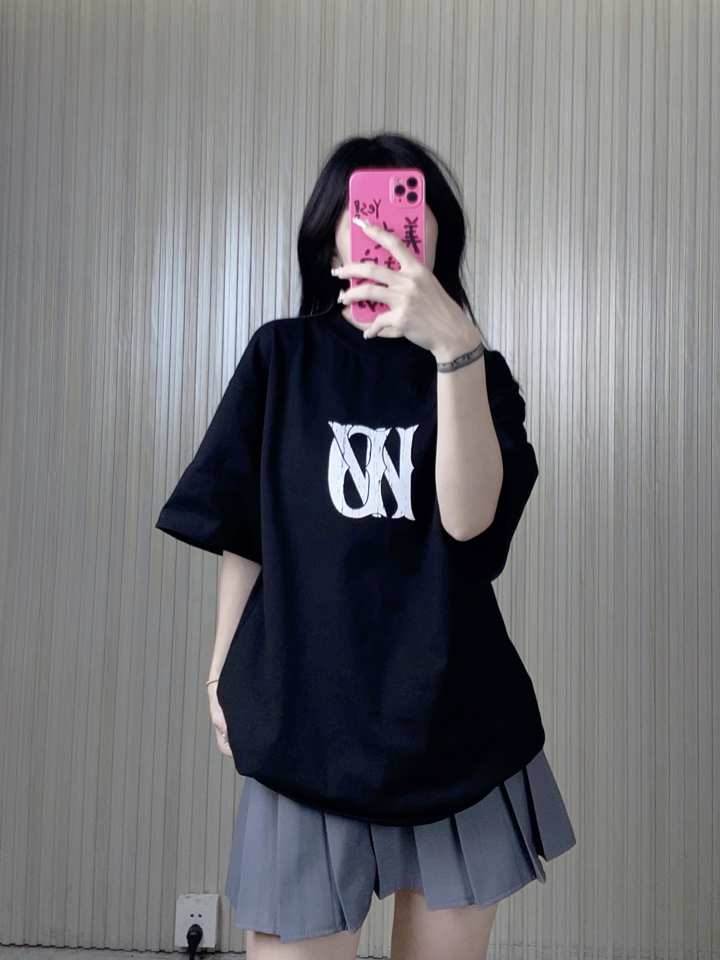 W153# Sincronizado con la web oficial de WE11DONE 25SS nueva temporada primavera/verano, camiseta de manga co…
