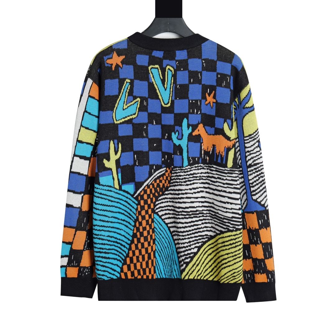 Jacquard Cotton Crewneck Pullover Inspired by Jay Chou Concert Unisex 3 i1698338623 4393 1