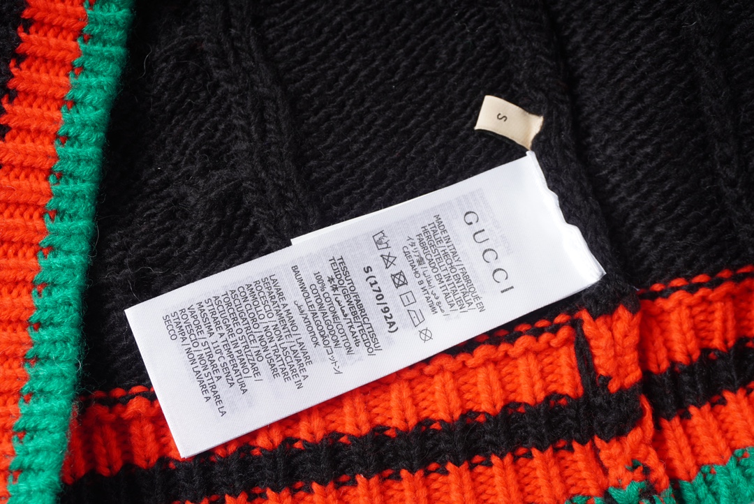 Gucci Wool Cardigan with Braided Cable Knit Trim and Gold Button Closure 9 i1702912343 2731 0