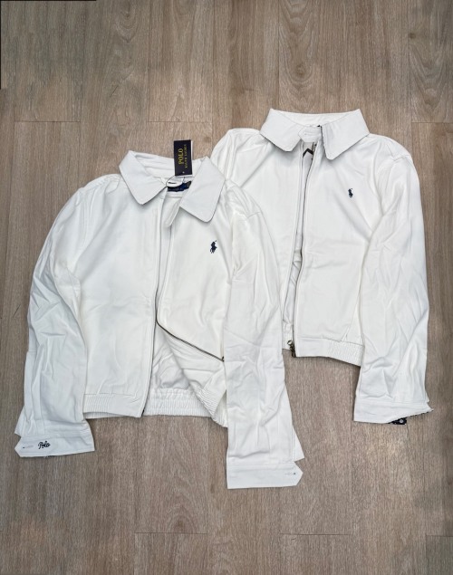 Ralph Lauren Men's White Lightweight Full-Zip Jacket Coat 1 Ralph Lauren Men's White Lightweight Full-Zip Jacket Coat