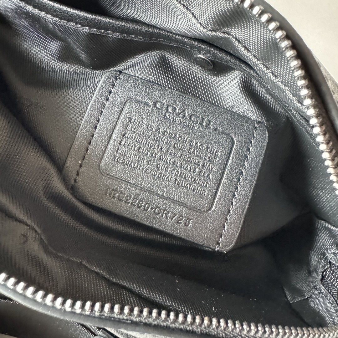 Coach 新款 CR725 CR720新款男包charter24翻盖斜挎相机包头层牛皮flat链条大号邮差包尺寸24*17*8cm