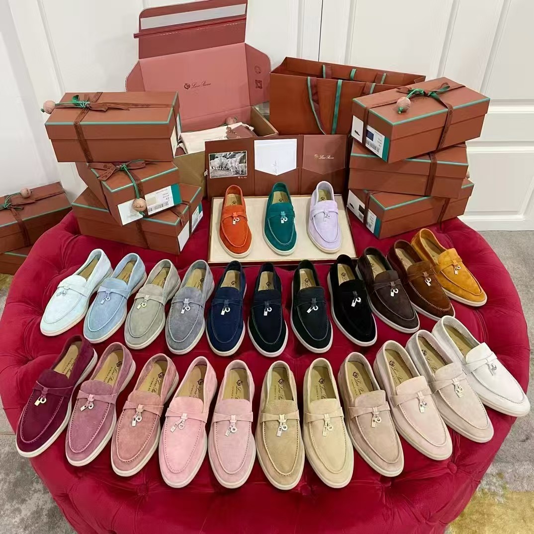 🌾G219专柜原单品质所见即所得Loro Pian*经典爆款出品lp顶级版本 英伦流苏平底乐福鞋原来这就