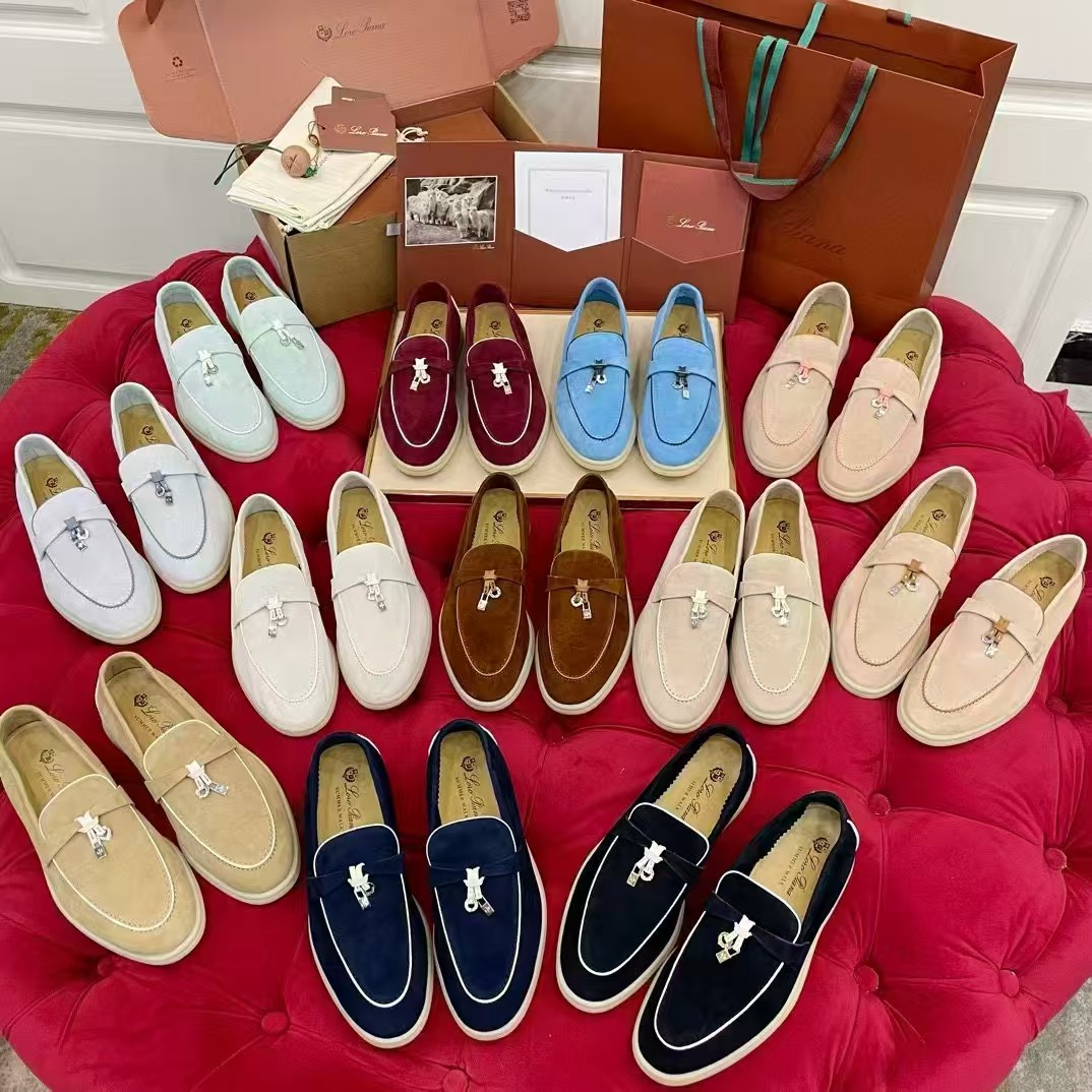 🌾G219专柜原单品质所见即所得Loro Pian*经典爆款出品lp顶级版本 英伦流苏平底乐福鞋原来这就