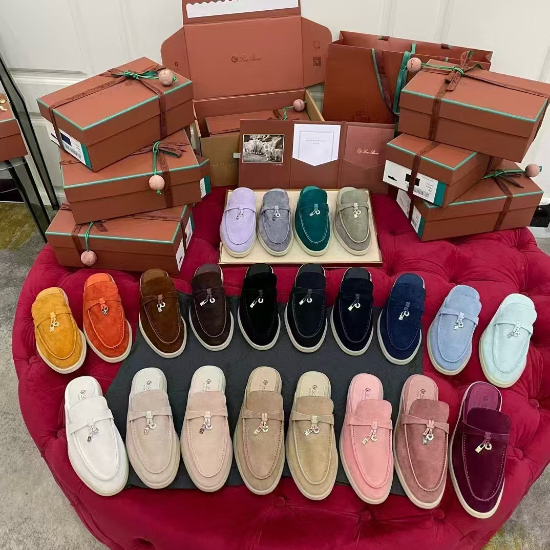 🌾G219专柜原单品质所见即所得Loro Pian*经典爆款出品lp顶级版本 英伦流苏平底乐福鞋原来这就