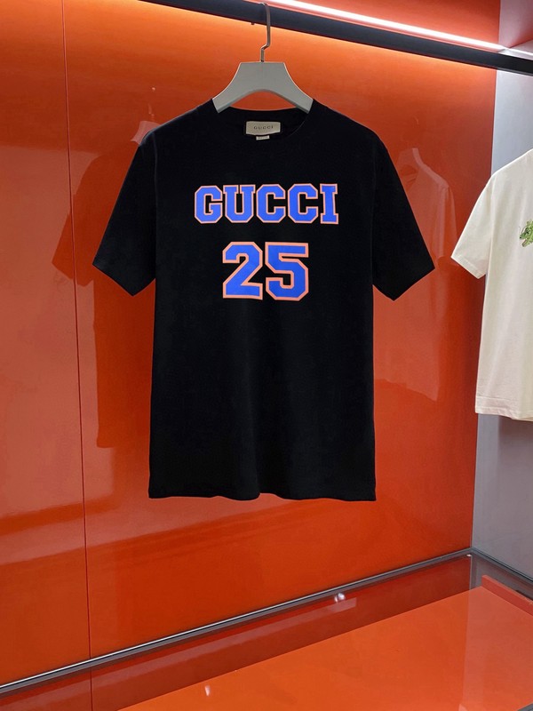 Gucci Clothing T-Shirt Find replica Apricot Color Black Unisex Cotton Spring Collection Short Sleeve