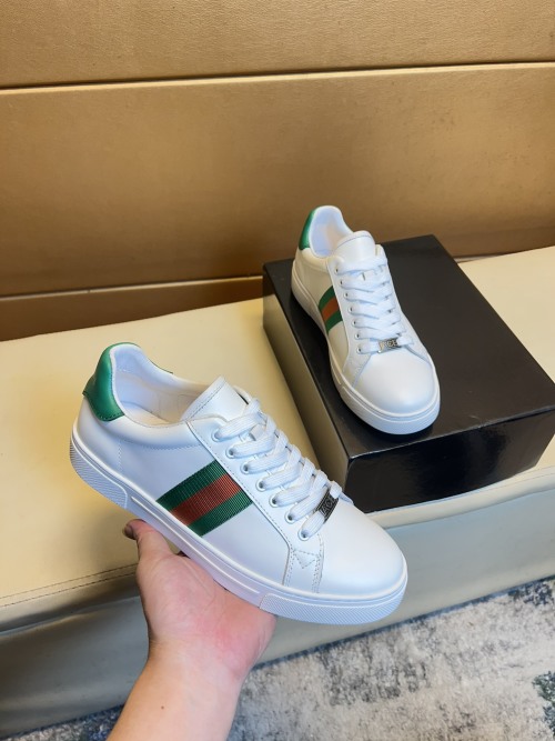 Gucci Men's Ace Leather Sneaker - Iconic Style & Comfort 1 Gucci Men's Ace Leather Sneaker - Iconic Style & Comfort