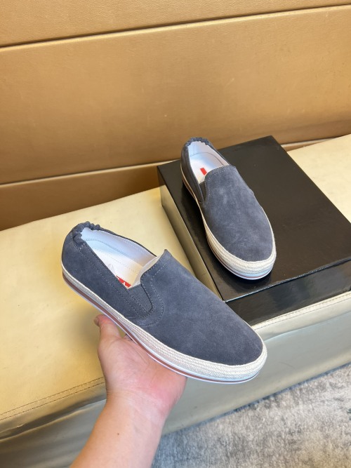 Prada Men's Suede Slip-On Loafers - Comfortable, Stylish, and High-Quality 1 Prada Men's Suede Slip-On Loafers - Comfortable, Stylish, and High-Quality