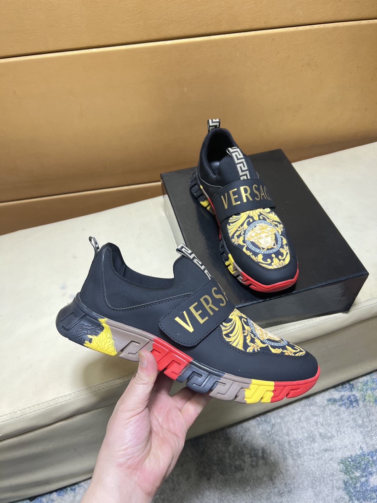 Versace Style Leather Men's Shoes Lookbook Reference image 2