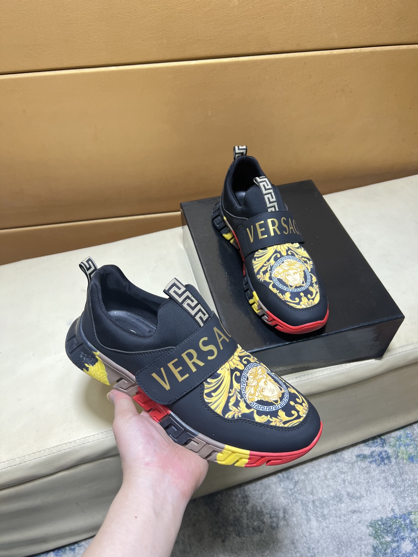 Versace Style Leather Men's Shoes Lookbook Reference image 1