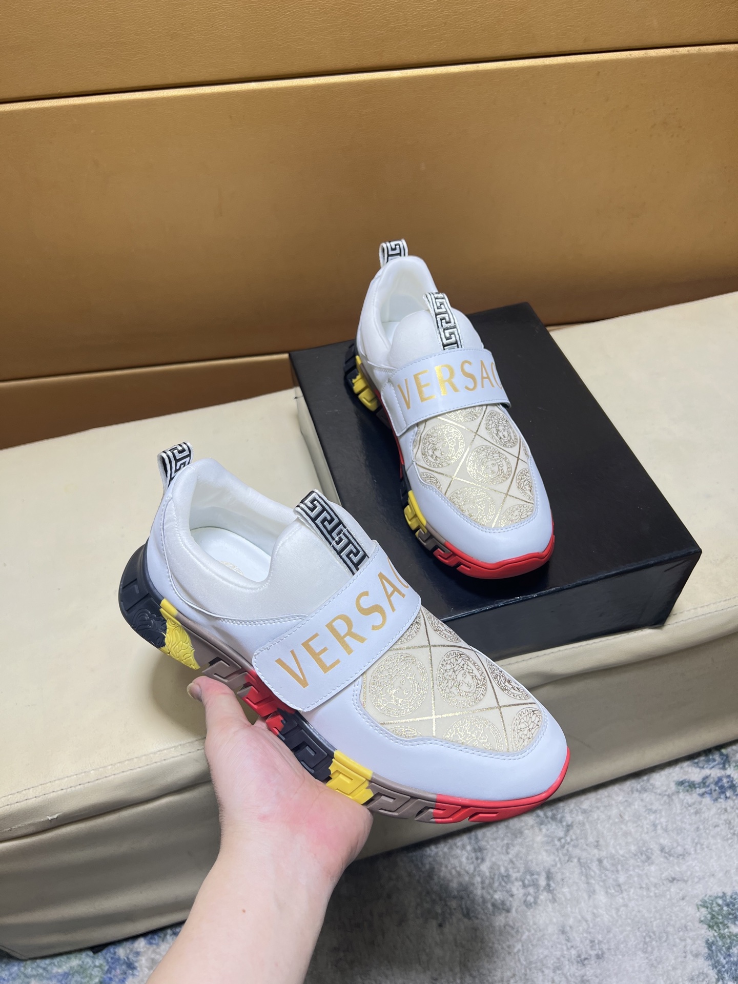Versace Style Leather Men's Shoes Lookbook Reference image 1