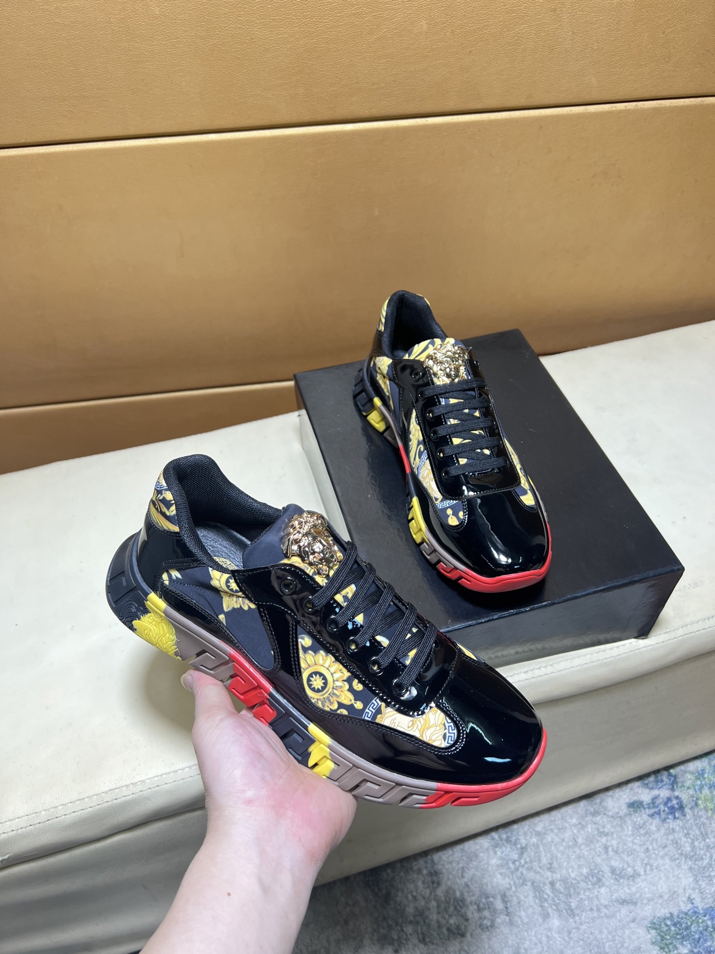 Versace Style Leather Men's Shoes Lookbook Reference image 1