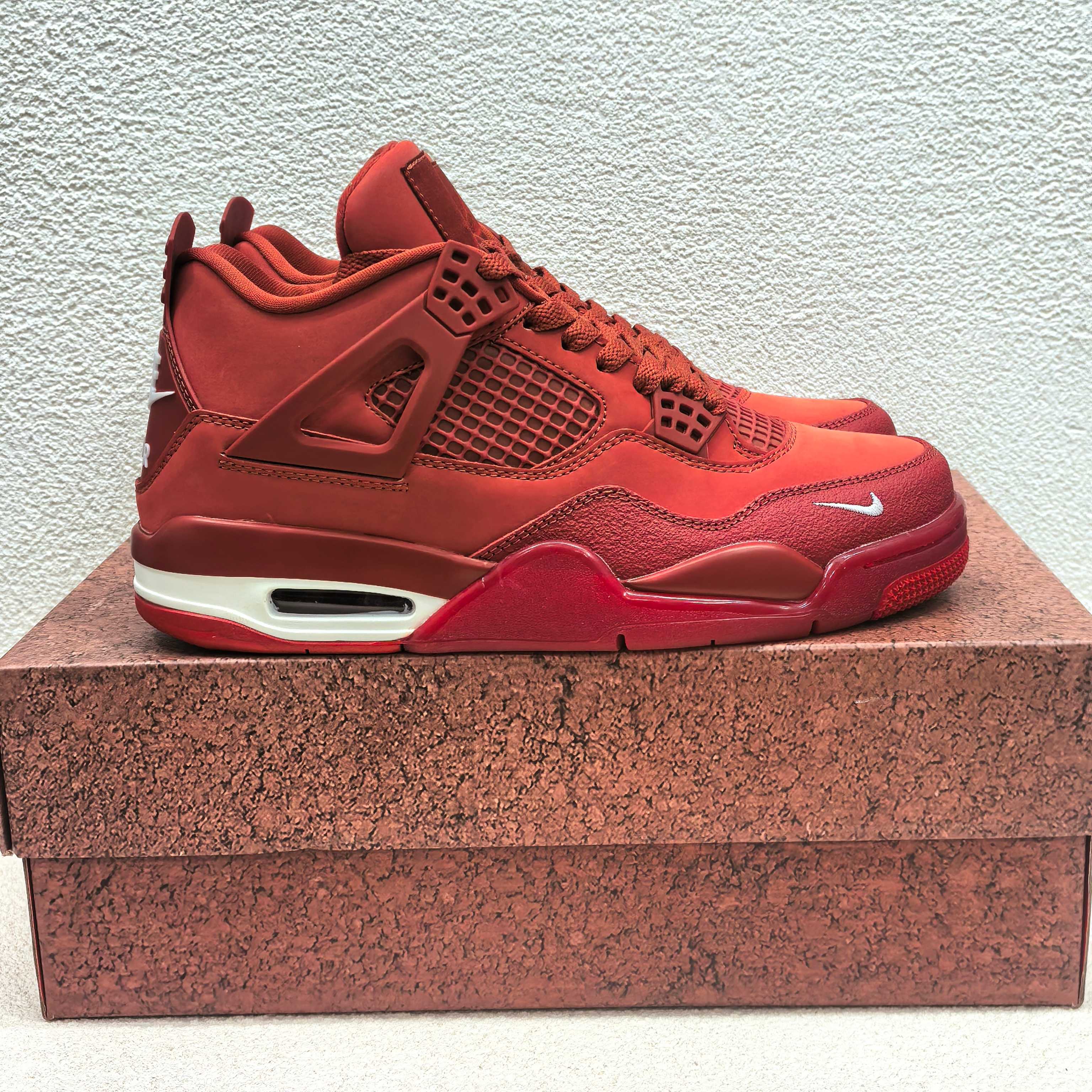 Nigel Sylvester×Jordan Air Jordan 4 OG ブリックバイブリック レトロ バッシュ 低カット オレンジ