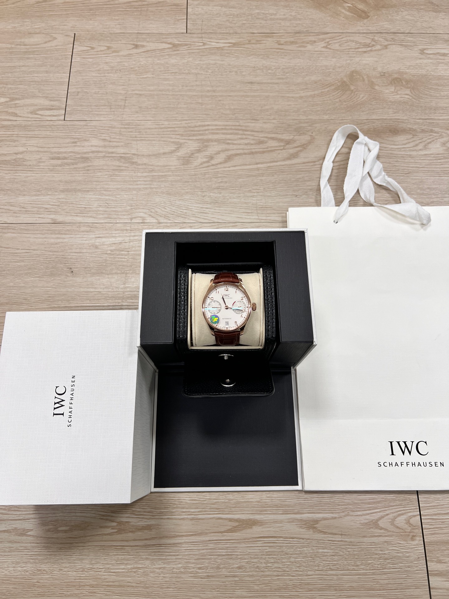 IWC 포르투기저 7데이즈 42.3mm 로즈골드 화이트 다이얼 ZF공장 52010 무브먼트 레플리카 42514