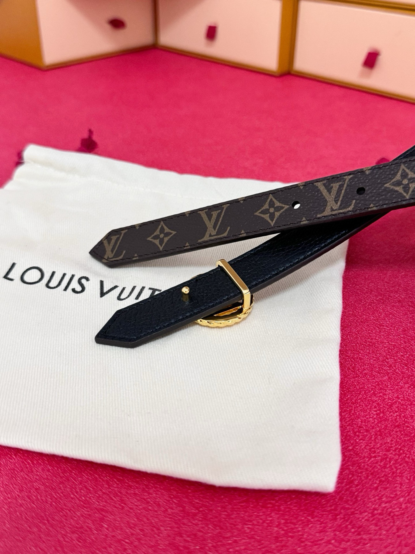 Louis Vuitton 宽度：𝟮 𝟬𝗰𝗺 LV « 配全套 原包装 » 进口 PVC拼小牛皮+精品纯铜扣 开模板正货代购级 细节做工 完美一致 高品质质量