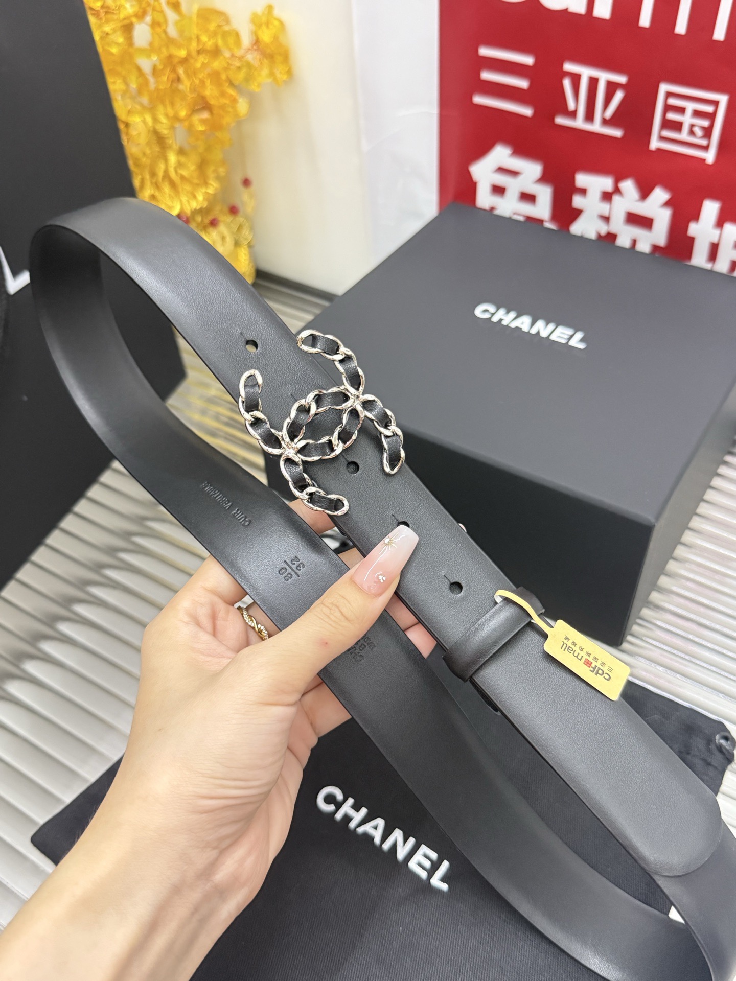 Chanel 宽度：𝟯 𝟬𝗰𝗺 小红薯 款 香奈儿 CHANEL 进口小羊皮 皮质柔软舒适孔位金属加固
