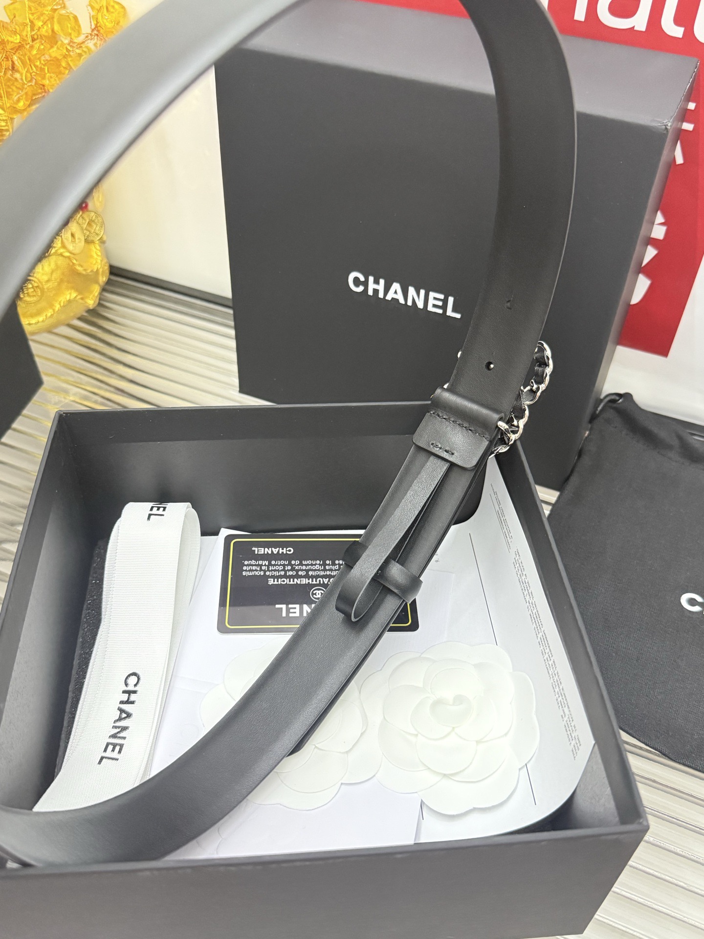 Chanel 宽度：𝟯 𝟬𝗰𝗺 小红薯 款 香奈儿 CHANEL 进口小羊皮 皮质柔软舒适孔位金属加固
