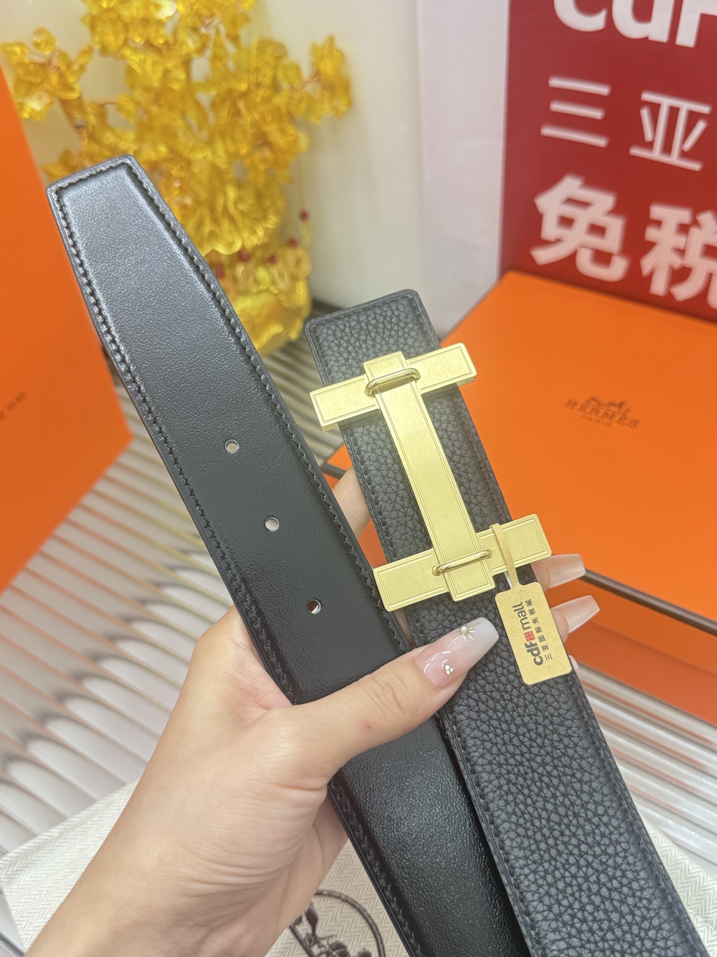 Hermès 宽度：𝟯 𝟴𝗰𝗺 爱马仕 Hermès « 配全套 原包装 » 进口𝐓𝐎𝐆𝐎小牛皮+精品纯钢 代购正货级 · 精细完美走线 细节 工整 高品质质量