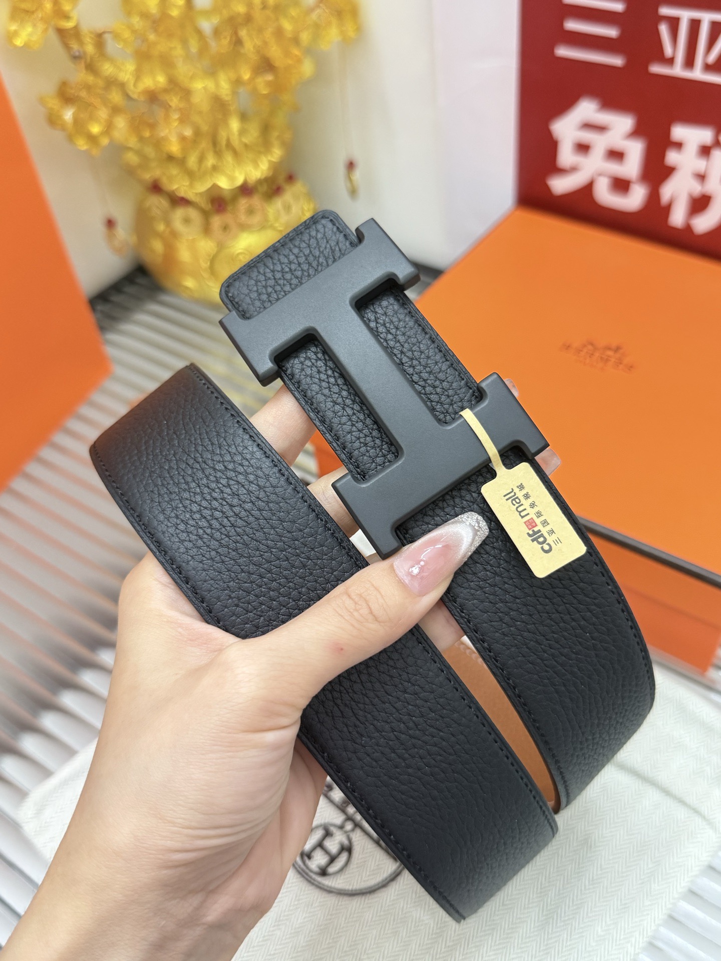 Hermès 宽度：𝟯.𝟴𝗰𝗺 爱马仕 Hermès 软皮质 双面荔枝可用 进口𝐓𝐎𝐆𝐎小牛皮+精品纯钢五金扣