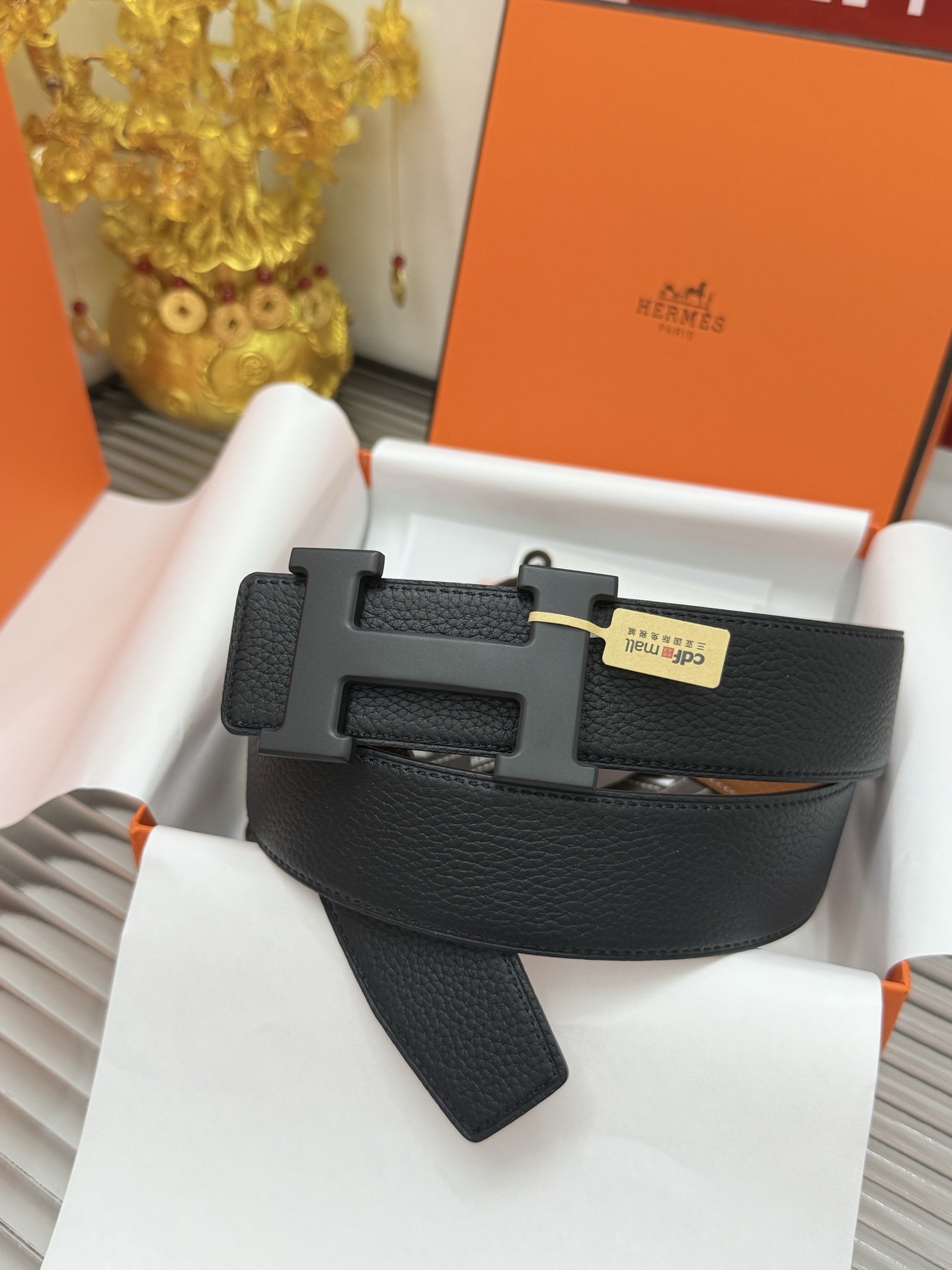 Hermès 宽度：𝟯.𝟴𝗰𝗺 爱马仕 Hermès 软皮质 双面荔枝可用 进口𝐓𝐎𝐆𝐎小牛皮+精品纯钢五金扣