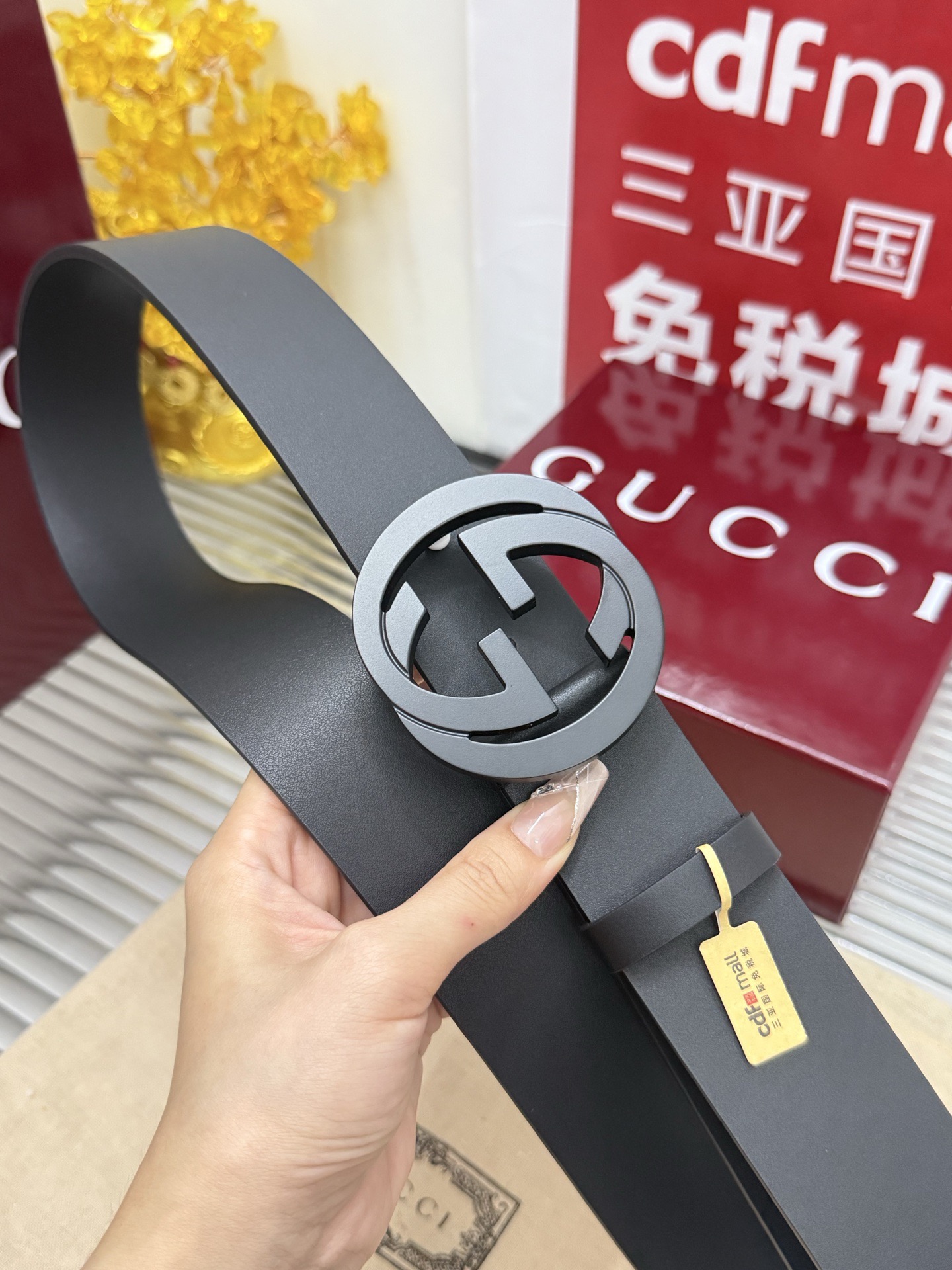 Gucci 宽度：𝟰.𝟬𝗰𝗺 古驰 Gucci « 配全套 原包装 » 精品钨钢五金扣