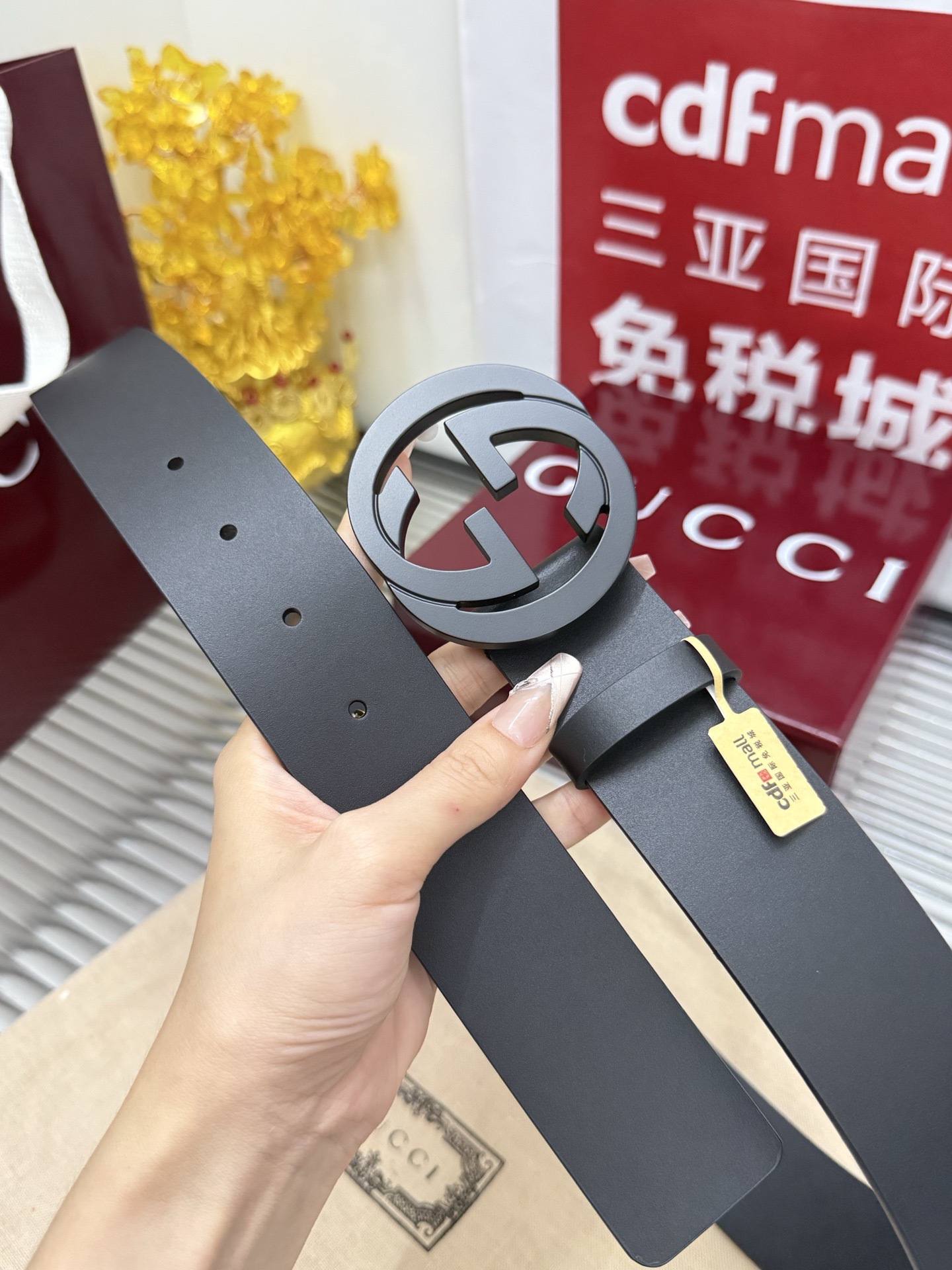 Gucci 宽度：𝟰.𝟬𝗰𝗺 古驰 Gucci « 配全套 原包装 » 精品钨钢五金扣