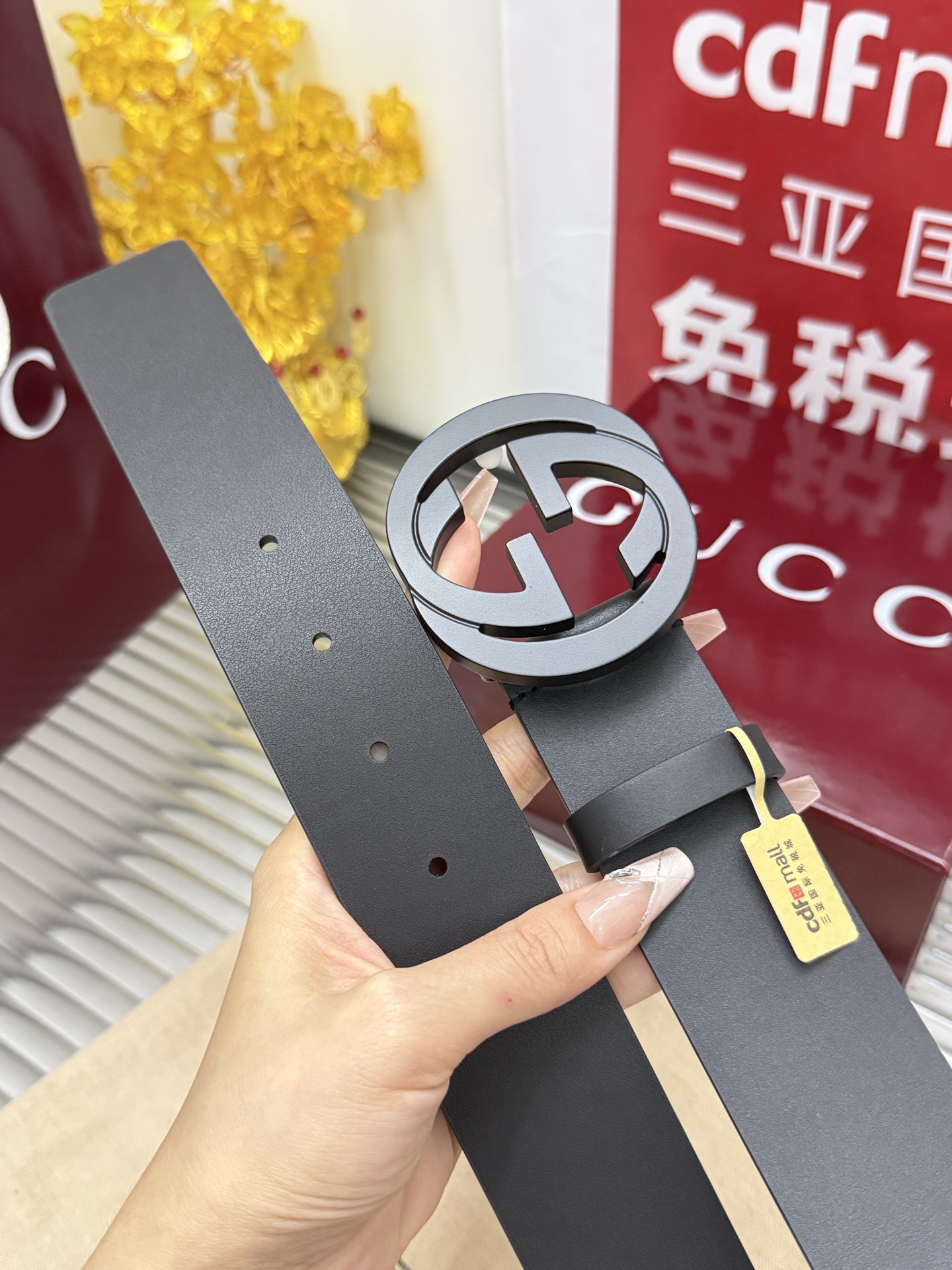 Gucci 宽度：𝟰.𝟬𝗰𝗺 古驰 Gucci « 配全套 原包装 » 精品钨钢五金扣