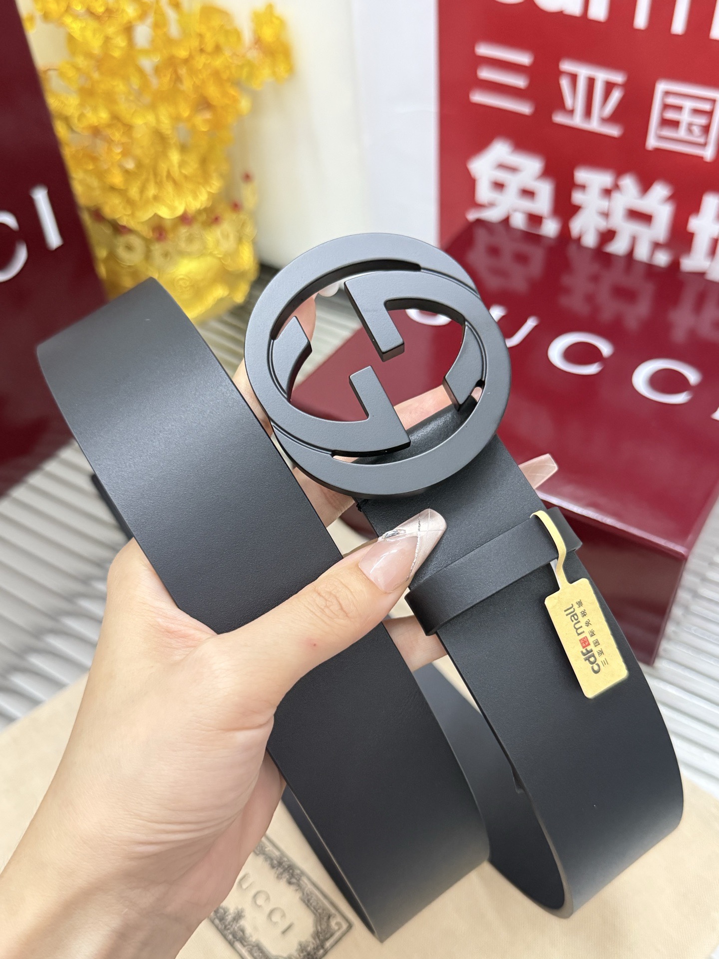 Gucci 宽度：𝟰.𝟬𝗰𝗺 古驰 Gucci « 配全套 原包装 » 精品钨钢五金扣