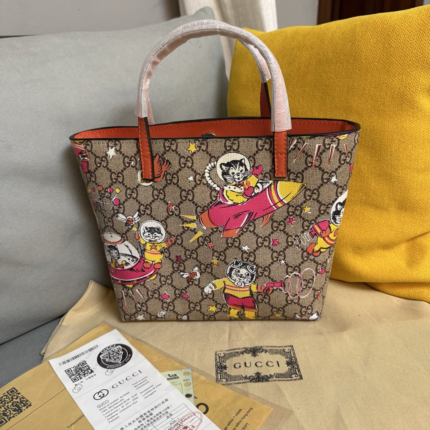 Bolso tote Gato Volador Tamaño: 20*21*10 Empaque: bolsa de polvo