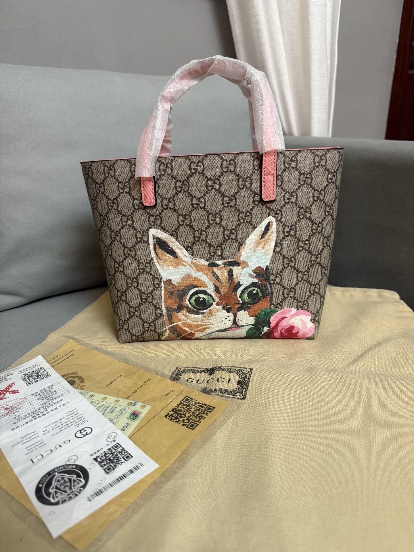 Bolso de mano de gato con flor Tamaño: 20*21*10 Empaque: bolsa de polvo