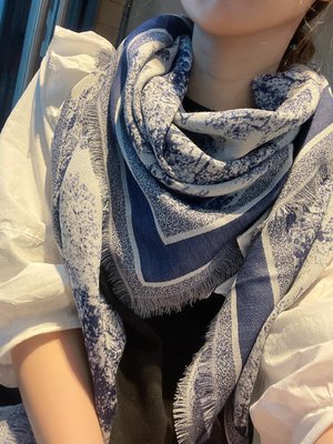 Buy Replica Dior Scarf Shawl Grey Cashmere Silk Wool Fall/Winter Collection