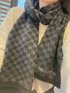 Best knockoff Louis Vuitton Scarf At Cheap Price Embroidery Unisex Men Wool Casual