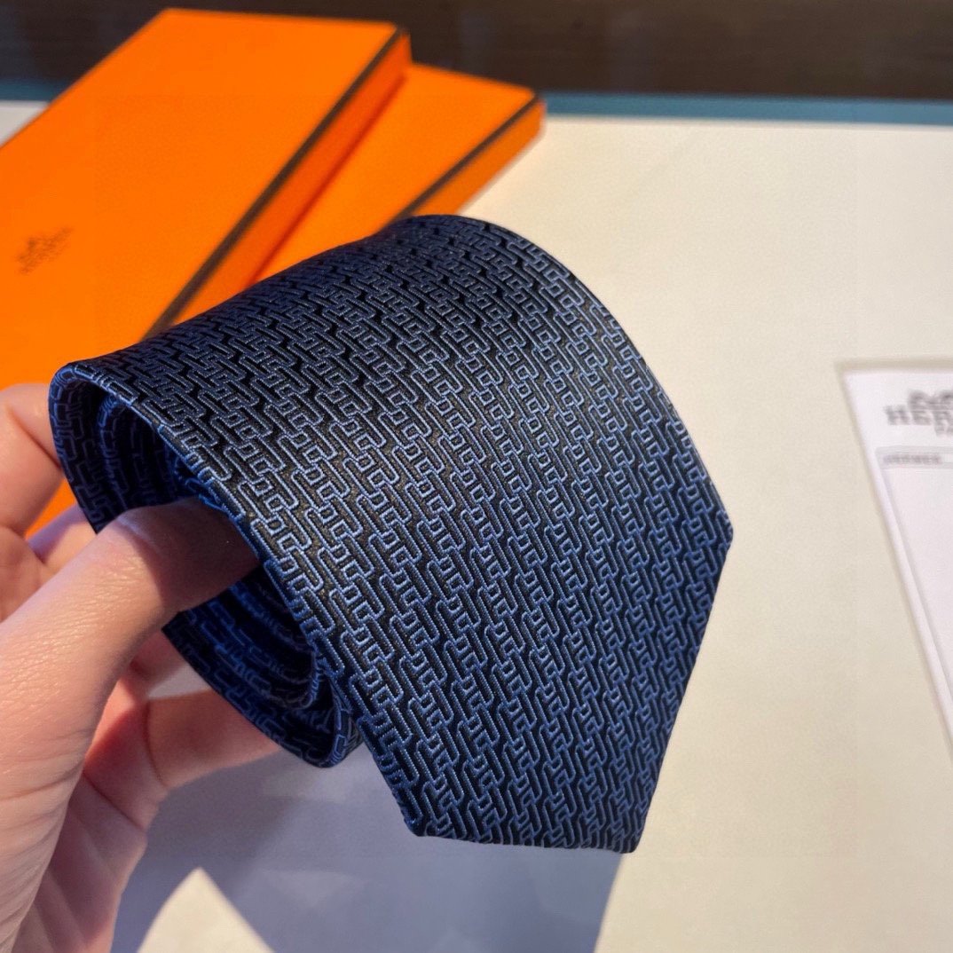 配包装爱马仕H字母男士新款领带系列让男士可以充分展示自己个性100%顶级斜纹真丝手工定制