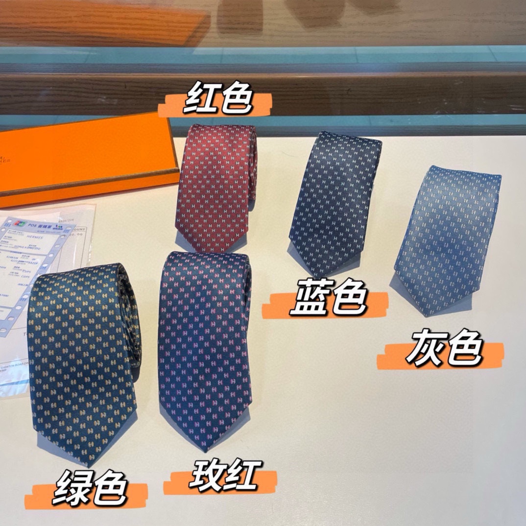 Pzbdbs配包装 爱马仕H字母男士新款领带系列，让男士可以充分展示自己个性。A00%顶级斜纹真丝手工定制‼