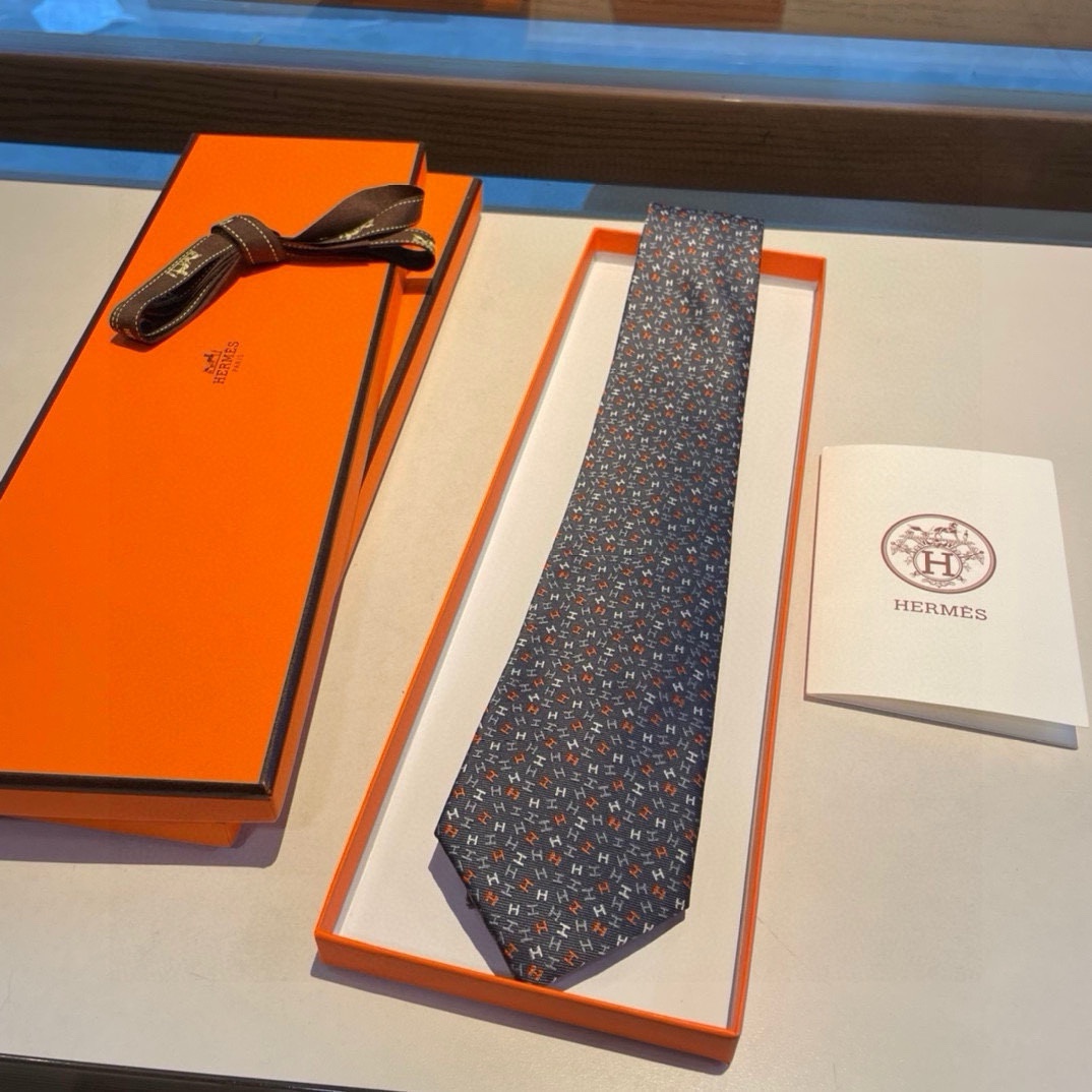 特价配包装爱马仕男士新款领带系列让男士可以充分展示自己个性100%顶级斜纹真丝手工定制