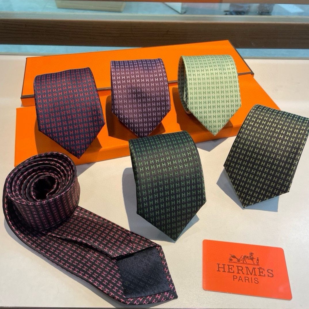 Hermes Tie Men Silk