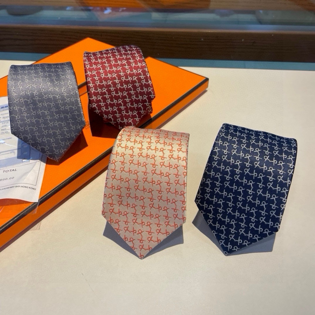 Hermes Tie Men Silk