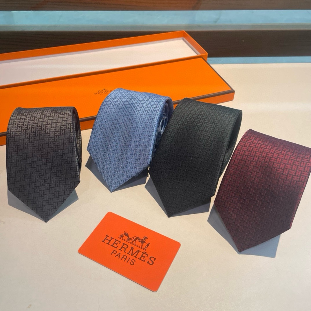 Hermes Tie Men Silk