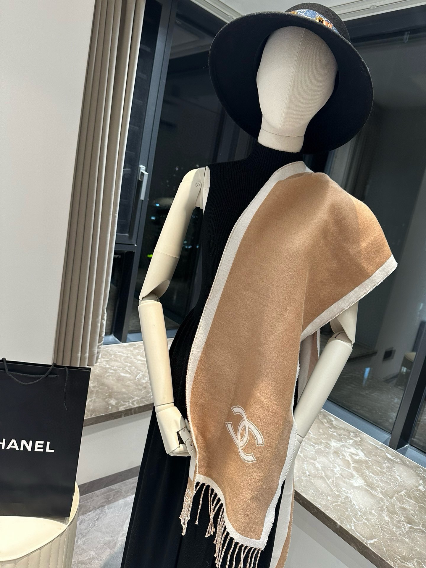 CHANEL香奈儿24B三色齐2024新款羊毛围巾原版工艺专柜购入打版1:1复刻商标吊牌齐全️