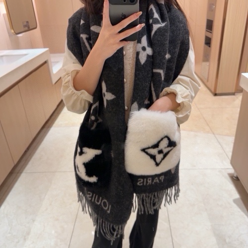 Louis Vuitton Scarf Shawl Cashmere Rabbit Hair Winter Collection 1 Louis Vuitton Scarf Shawl Cashmere Rabbit Hair Winter Collection