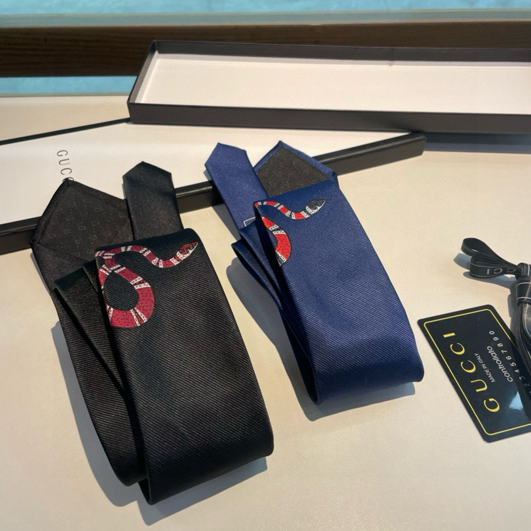 Luxurious G-Men’s Tie Series with Rare Animal Embroidery for Elegant Fashion Combination - 图片 2