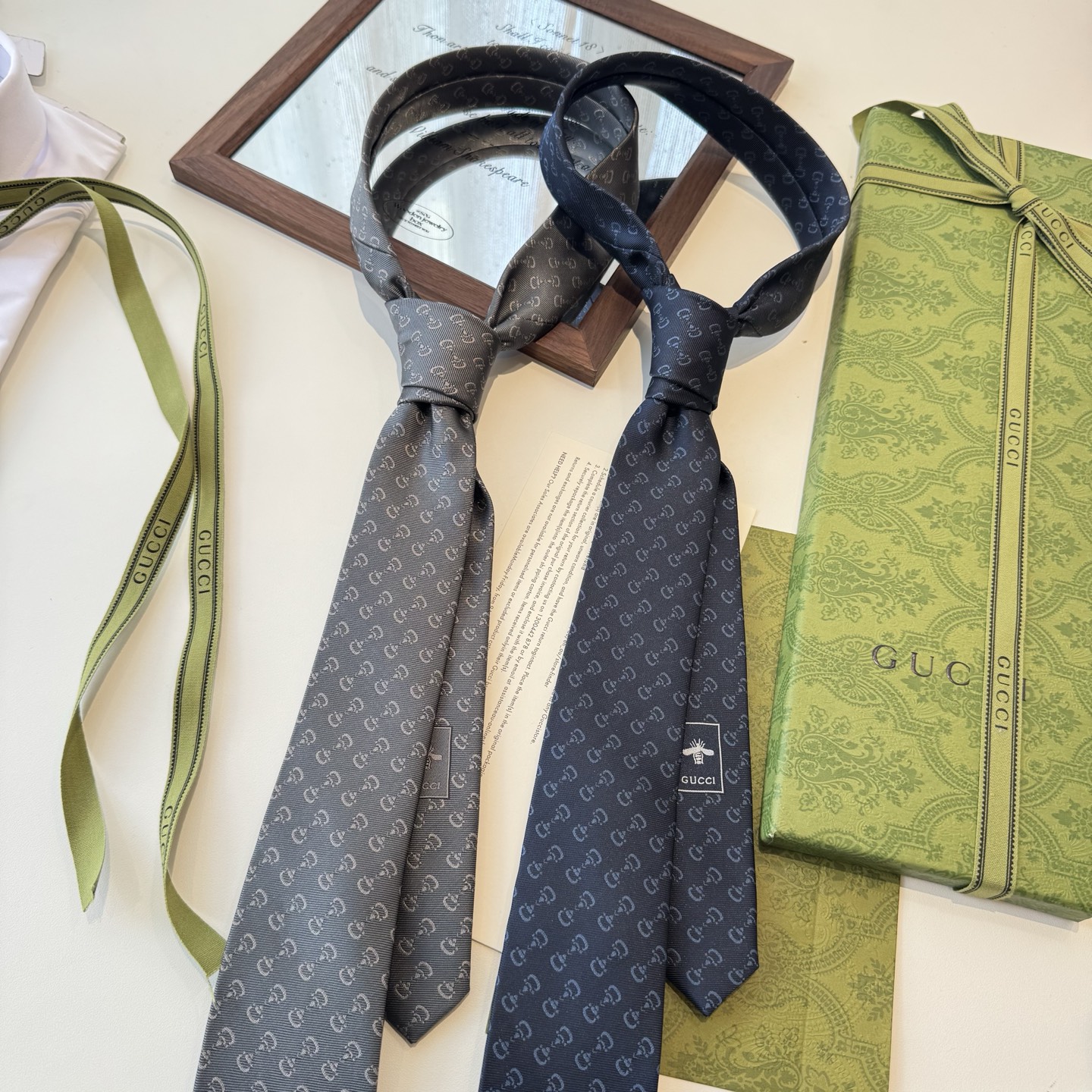 特价 特 G家专柜新款【GG标识领带】男士领带👔👔，稀有采用经典小G LOGO提花展现精湛手工与时尚优雅